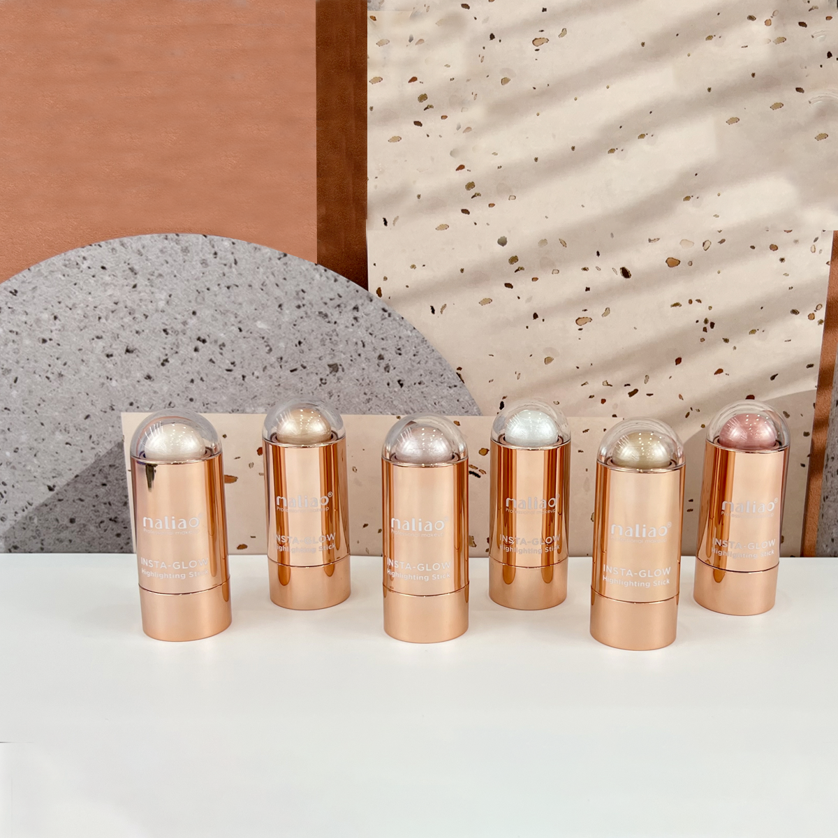 Maliao, DewySkin, LuminousComplexion, HighlighterStick, RadiantGlow, MakeupEssentials, HighlightingStick, InstaGlow,